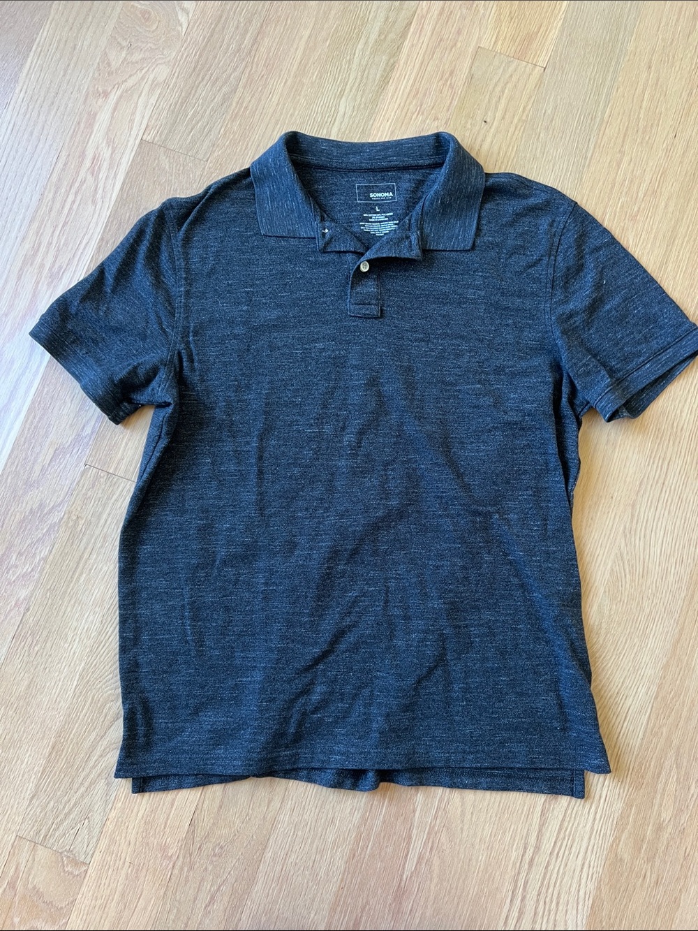Sonoma Men’s Charcoal Heather Polo